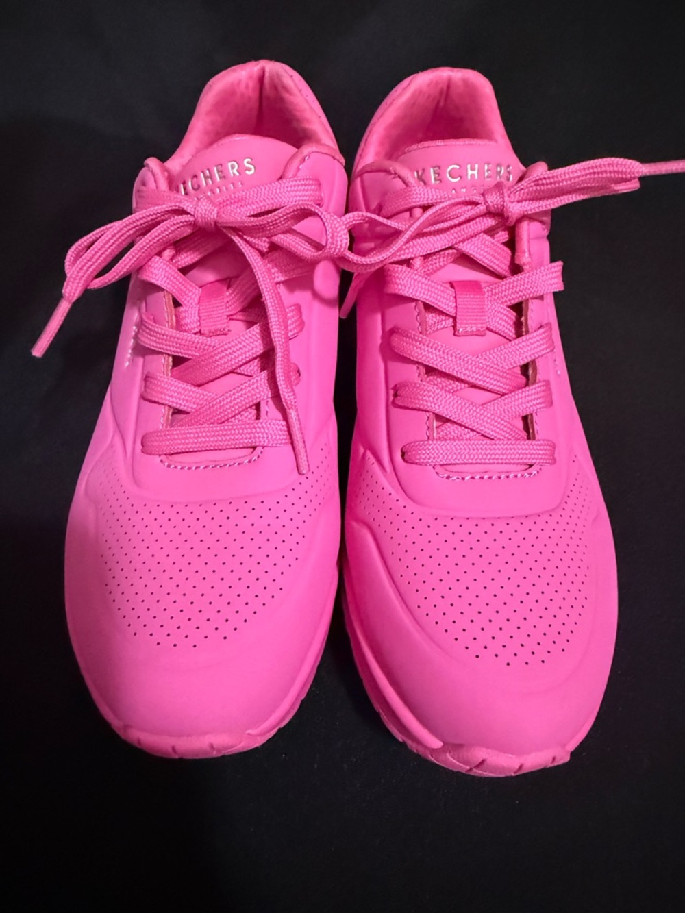 Skechers Hot Pink Women's Air-Cushioned Athletic Sneakers - Picture 6 of 16